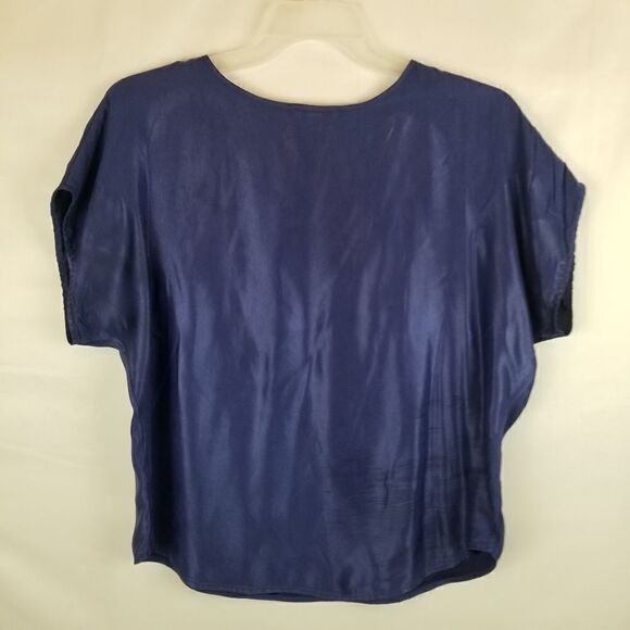 EXPRESS SIZE M. DARK BLUISH PURPLE. BLING DETAIL ON EACH SHOULDER - Picture 7 of 10